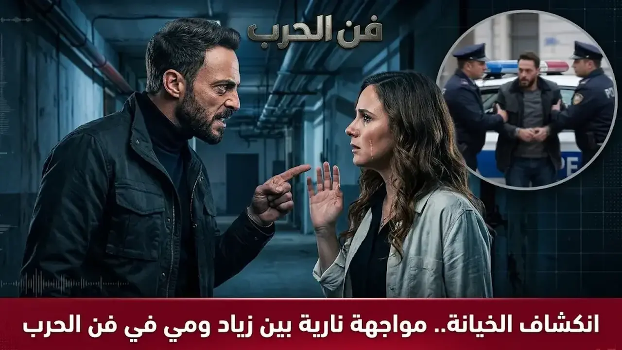 مي تعترف بحب زياد وسيد يُقبض عليه في مسلسل فن الحرب الحلقة 19